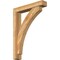 Ekena Millwork Thorton Block Rough Sawn Bracket w/ Offset Brace, Western Red Cedar, 6"W x 32"D x 44"H BKT0604X32X44THR05RWR - alternate 1